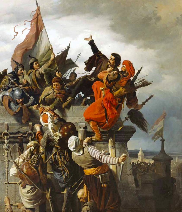 Dugovics titusz hősi halála 1859 olaj vászon 168 5x147 cm Dugovics titusz hősi halála 1859 olaj vászon 168 5x147 cm